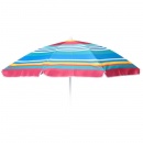 Parasol ogrodowy, plażowy, 144 cm, regulowany, kolorowy