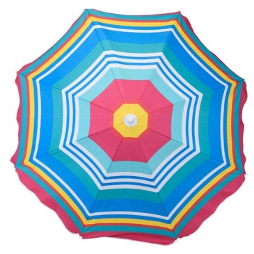 Parasol ogrodowy, plażowy, 144 cm, regulowany, kolorowy
