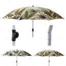 Parasol plażowy ogrodowy łamany regulowany liście 180 cm