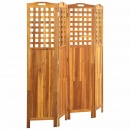 Parawan 4-panelowy, 161x2x170 cm, lite drewno akacjowe