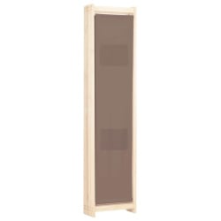 Parawan 5-panelowy, brązowy, 200 x 170 x 4 cm, tkanina Parawan 5-panelowy, brązowy, 200 x 170 x 4 cm, tkanina