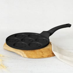 Patelnia do naleśników 26cm | Pancakes wzór emoji BerlingerHaus BH-7791 Matte Black Collection