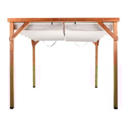 Pawilon ogrodowy VILLAROSA Drewno jodłowe 320 cm 380 cm Brązowy/ beżowy