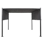Pergola ogrodowa z led ciemnoszary parga