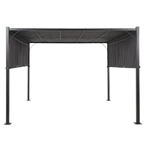 Pergola ogrodowa z led ciemnoszary parga