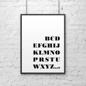 Plakat dekoracyjny 50x70 cm BCD... DekoSign czarny Plakat dekoracyjny 50x70 cm BCD... DekoSign czarny