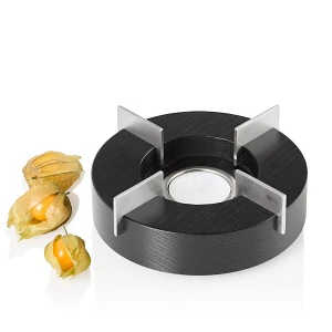 Podgrzewacz TUTO, jesion czarny, stal, 14,5cm Podgrzewacz TUTO, jesion czarny, stal, 14,5cm