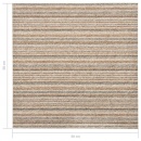 Podłogowe płytki dywanowe, 20 szt., 5 m², 50x50 cm, beżowe pasy