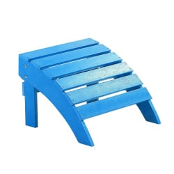 Podnóżek ogrodowy niebieski ADIRONDACK