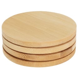 Podstawki pod kubek drewniane okrągłe 4 szt.