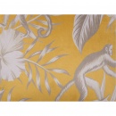 Poduszka dekoracyjna z motywem zwierzęcym 45 x 45 cm źółta MANJU
