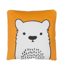 Poduszka dla dzieci miś 45 x 45 cm pomarańczowa WARANASI