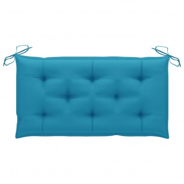 Poduszka na ławkę ogrodową, jasnoniebieska, 100x50x7cm, tkanina