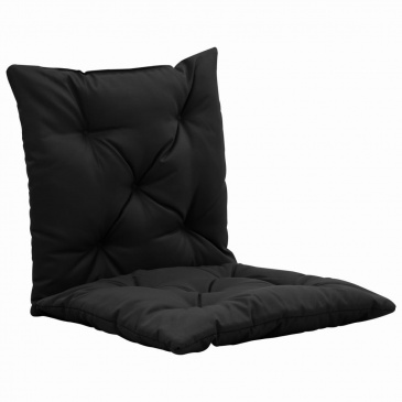 Poduszki na huśtawkę, 2 szt., czarne, 50 cm, tkanina