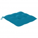 Poduszki na krzesła, 2 szt., niebieskie, 40x40x7 cm, tkanina