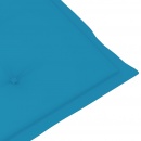 Poduszki na krzesła ogrodowe, 6 szt., niebieskie, 100x50x4 cm