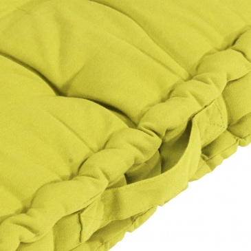 Poduszki na podłogę lub palety, 7 szt., zielone, bawełniane