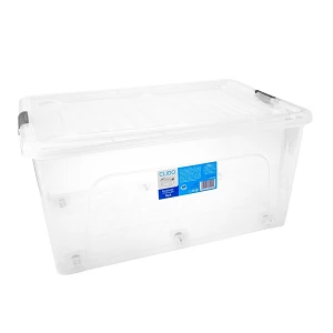 Pojemnik CLIDO RAUL z pokrywą, pojemność 60L, z kółkami, 44,2x64,7x31,3 1szt.