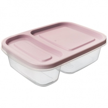 Pojemnik DZIELONY do żywności, 2-częściowy, lunchbox, 0,75L