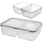 Pojemnik na żywność dzielony z uszczelką szczelny z 2 przegródkami lunchbox 2 l