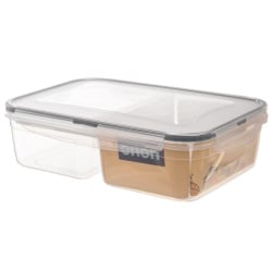 Pojemnik na żywność dzielony z uszczelką szczelny z 2 przegródkami lunchbox 2 l Pojemnik na żywność dzielony z uszczelką szczelny z 2 przegródkami lunchbox 2 l