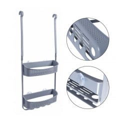 Półka pod prysznic koszyk łazienkowy wiszący organizer szary - yoka