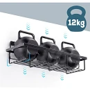 Zestaw półek pod prysznic metalowe czarne 4 szt. - zdjęcie 8