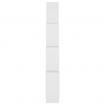 Półka ścienna w formie kostek, biała, 90x15x119 cm, płyta