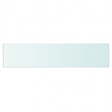 Półka szklana, bezbarwny panel, 60x12 cm