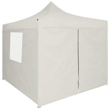 Profesjonalny, składany namiot imprezowy, 4 ściany, 2x2 m, stal