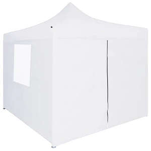 Profesjonalny, składany namiot imprezowy, 4 ściany, 2x2 m, stal