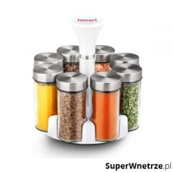 Przyprawnik 8szt. 16,5x18cm Lamart biały Przyprawnik 8szt. 16,5x18cm Lamart biały