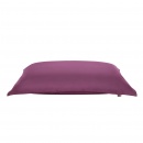 Pufa do siedzenia z powłoczką wewnętrzną 140 x 180 cm purpurowa