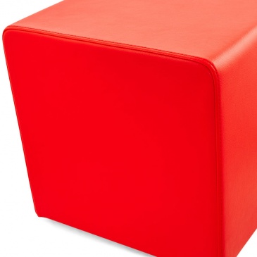 Pufa Rubik Kokoon Design czerwony