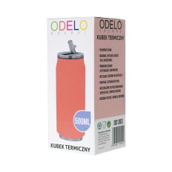 Puszka kubek term. 500ml Łososiowy/OD1383
