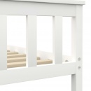 Rama łóżka, biała, lite drewno sosnowe, 180 x 200 cm