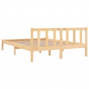 Rama łóżka, drewno sosnowe, 135x190 cm, podwójna