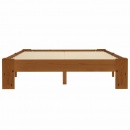 Rama łóżka, jasnobrązowa, lite drewno sosnowe, 120 x 200 cm