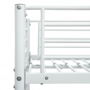 Rama łóżka piętrowego, biała, metalowa, 140x200 cm/90x200 cm