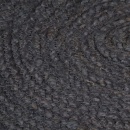 Ręcznie wykonany dywan z juty, okrągły, 120 cm, ciemnoszary