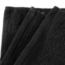 Ręczniki hotelowe, 10 szt., bawełna, 450 g/m², 30x50 cm, czarne