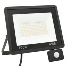 Reflektor led z czujnikiem, 100 w, ciepłe białe światło