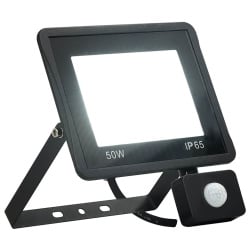 Reflektor led z czujnikiem, 50 w, zimne białe światło