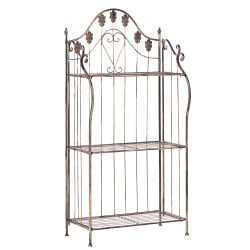 Regał VISANO Metal 59 cm 30 cm Czarny