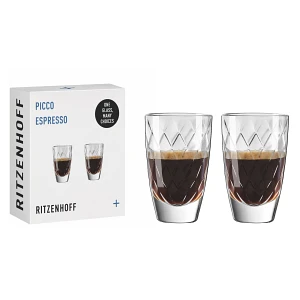 Ritzenhoff Picco Espresso Zestaw 2 Kryształowych szklanek do Espresso lub kieliszków na nalewki wódk Ritzenhoff Picco Espresso Zestaw 2 Kryształowych szklanek do Espresso lub kieliszków na nalewki wódk