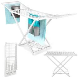 Rozkładana suszarka na pranie, solidna, wytrzymała, stojak, XXL