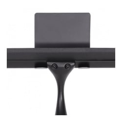 Ściągaczka łazienkowa do szyb i kabiny prysznicowej z uchwytem przyklejanym na taśmę czarna - Yoka