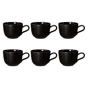 Seltmann liberty velvet black zestaw 6 filiżanek do kawy 260 ml Seltmann liberty velvet black zestaw 6 filiżanek do kawy 260 ml