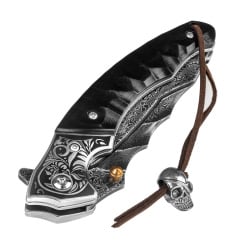 Shiori 撓 Nikuya - nóż myśliwski ze stali damasceńskiej