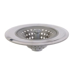 Sitko do zlewu silikonowe/chrom szare